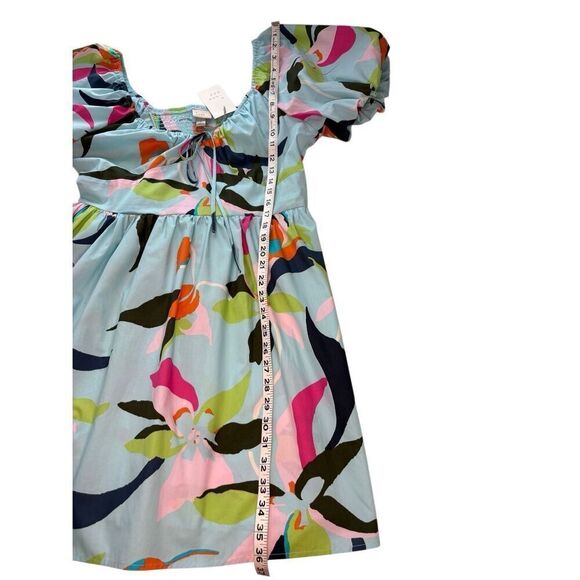NWT A New Day floral puff sleeve cotton dress - M - Picture 5 of 10